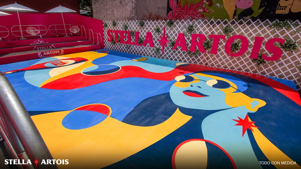 Stella Artois crea mural social con sana distancia en CDMX